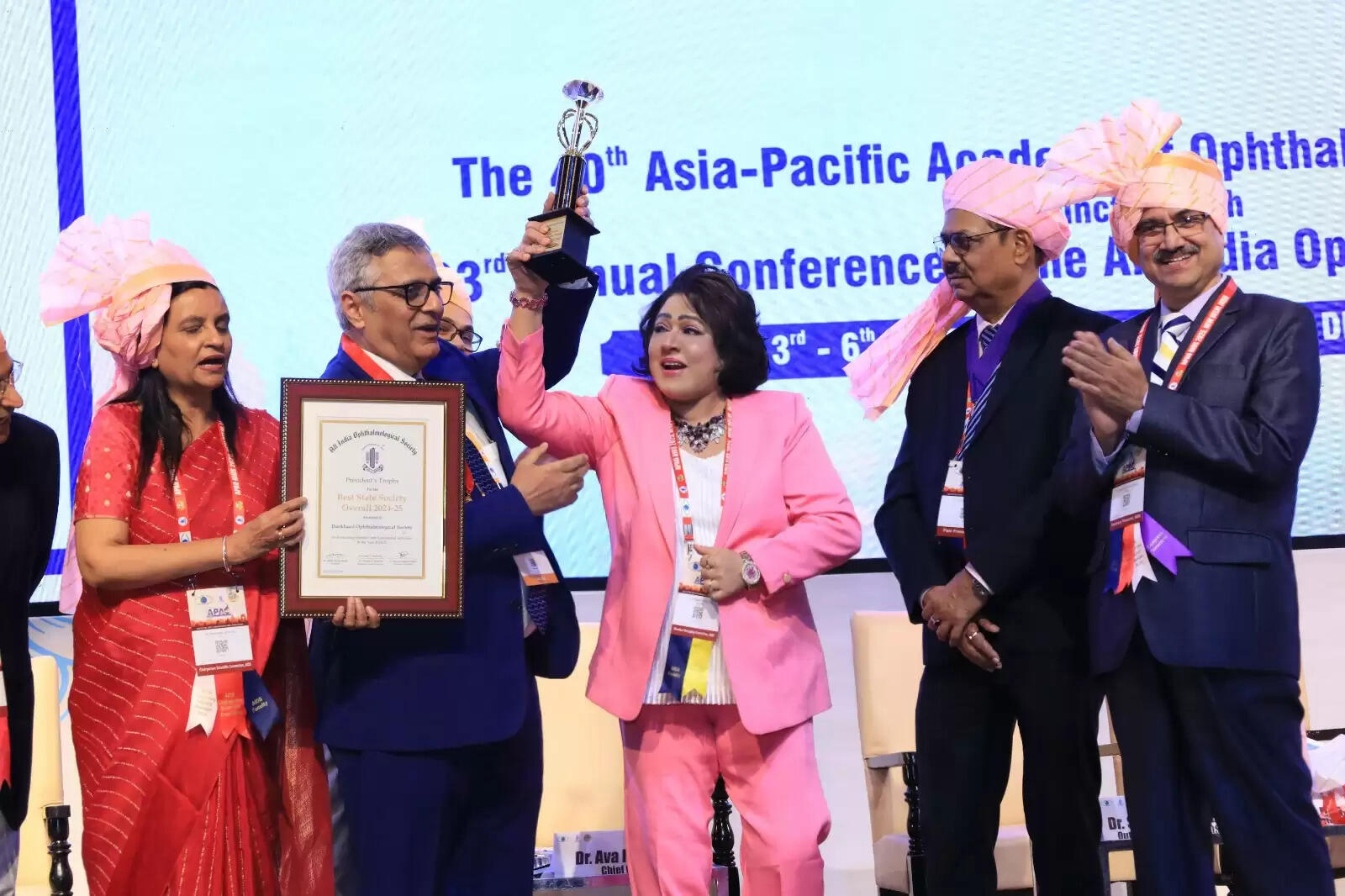 झारखंड नेत्र सोसायटी को देश की सर्वश्रेष्ठ नेत्र सोसायटी का मिला अभूतपूर्व सम्मान