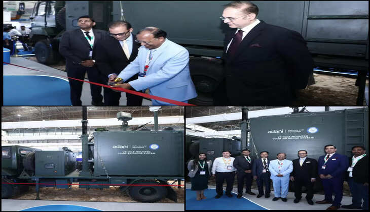 अदाणी डिफेंस और डीआरडीओ ने पेश की ड्रोन के खतरे से निपटने वाली रक्षा प्रणाली