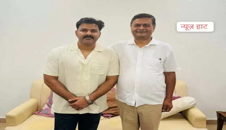 पवन सिंह और आरके सिंह की मुलाकात 