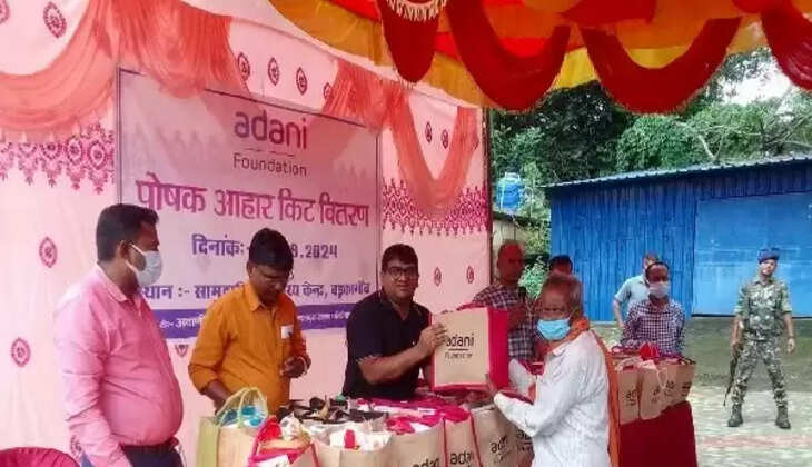 हज़ारीबाग : अदाणी फाउंडेशन ने टीबी मरीजों को वितरित किया पोषण किट