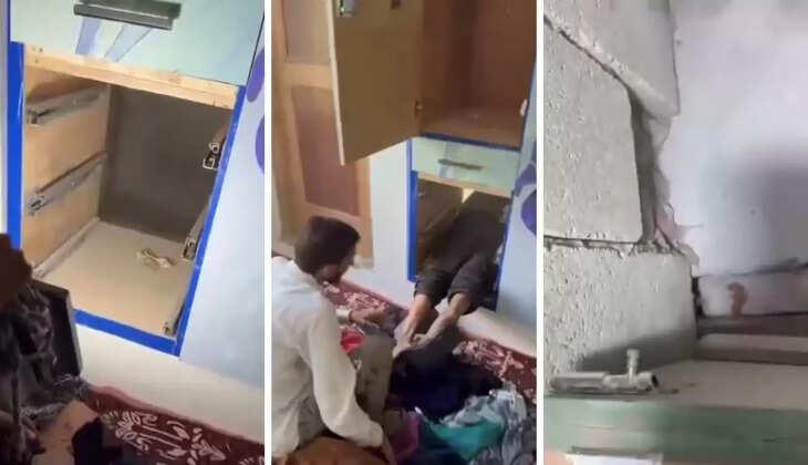 अलमारी में आतंक का अड्डा : सुरक्षाबलों ने ढूंढ निकाला कुलगाम में मारे गये आतंकियों का बंकर 