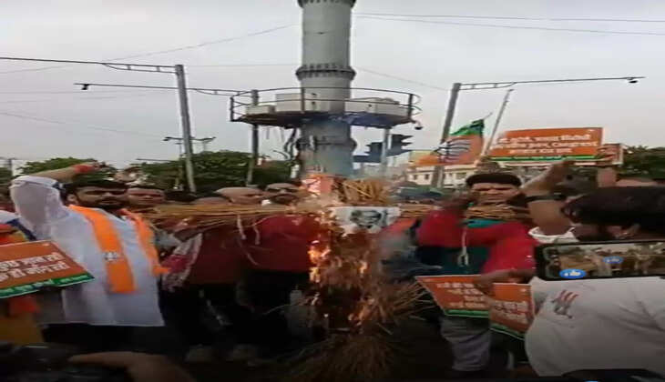 बिजली–पानी की लचर व्यवस्था को लेकर भारतीय जनता युवा मोर्चा ने किया विरोध प्रदर्शन