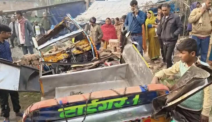 Bihar News: हाजीपुर–लालगंज रोड पर बस और टेंपो की भीषण टक्कर, 3 की मौत, 8 गंभीर रूप से घायल