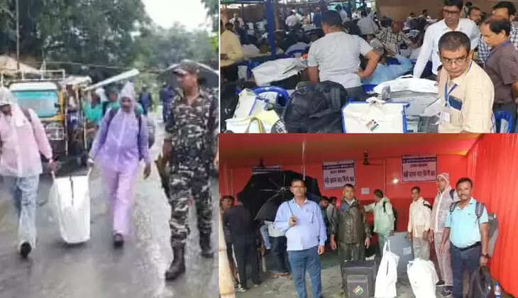 डुमरी उपचुनाव: उल्‍टी गिनती शुरू,  EVM लेकर मतदान केंद्र पर रवाना हुए 1640 मतदानकर्मी, कल होगी वोटिंग