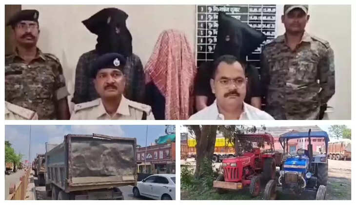धनबाद :  बालू तस्करों के खिलाफ पुलिस और खनन विभाग टीम की कार्रवाई, सात वाहन जब्त, पांच तस्कर गिरफ्तार  