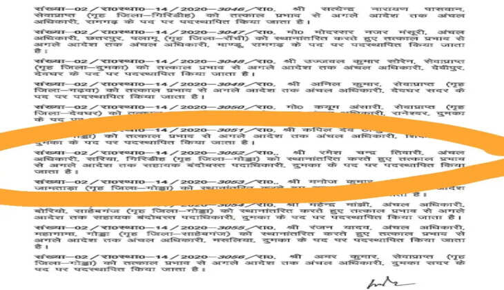 शासन की चूक है या लापरवाही, रिटायर्ड अधिकारी का हो गया ट्रांसफर 