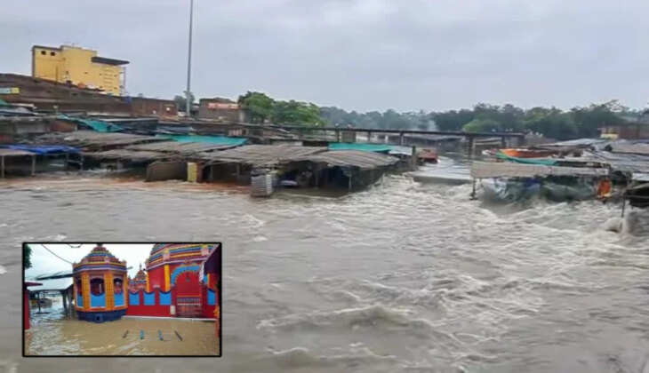 रामगढ़ में मूसलाधार बारिश से नदियां उफान पर, प्रशासन ने जारी किया रेड अलर्ट