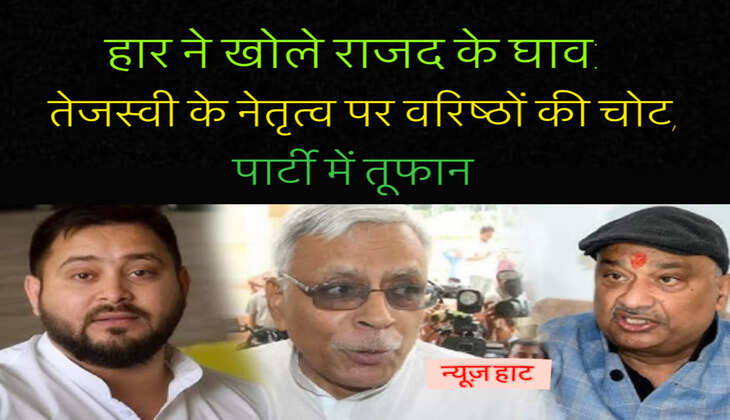 हार के बाद राजद में घमासान: तेजस्वी पर सवाल, शिवानंद–सुनील सिंह आमने-सामने
